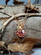 Pendente Pink Angel Andara Oro 14k – per Guarigione e Attivazione DNA