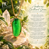 Pendente Ali di Raffaele Andara cristallo Brillant Green