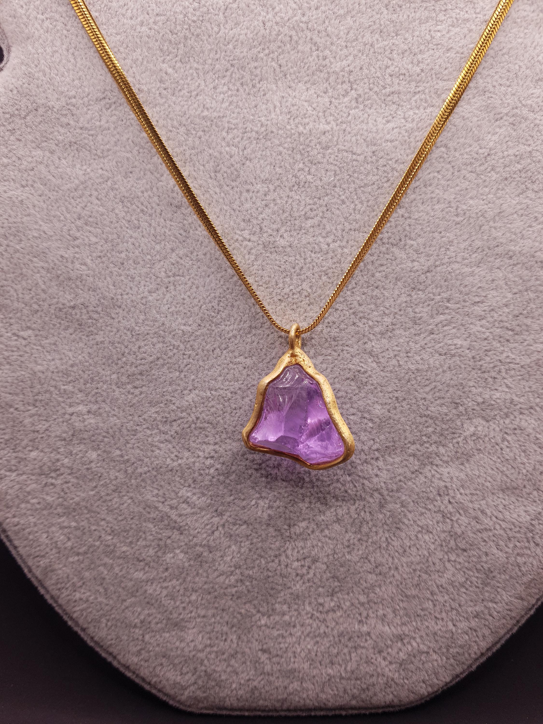 Pendente Andara Merlin Purple – Collana Cristallo per Risveglio Spirituale e Guarigione Chakra