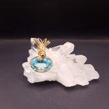 Pendente Lion's Gate Andara Celestial Aqua Oro 14k – Attivazione DNA e Guarigione Energetica