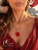 Gold-Plated Andara Solar Fire Crystal Pendant – High Vibration, DNA Activation, Light Codes, Energy Healing