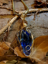 Ciondolo Oro 14K Cristallo Andara Spirito Santo – Energia Divina, Risveglio Spirituale, Alta Frequenza