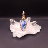 Ciondolo Oro 14K Cristallo Andara Spirito Santo – Energia Divina, Risveglio Spirituale, Alta Frequenza