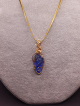 Ciondolo Oro 14K Cristallo Andara Spirito Santo – Energia Divina, Risveglio Spirituale, Alta Frequenza