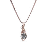 Ciondolo Cristallo Andara Cuore di Atlantide Argento – Unico nel suo genere – Taglio Diamante