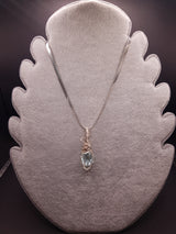 Ciondolo Cristallo Andara Cuore di Atlantide Argento – Unico nel suo genere – Taglio Diamante