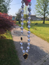 Orion – Baroque Pearl and Andara Black Cosmic Key Necklace