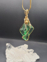 Raffaele Andara Crystal Gaia Green Wings Pendant