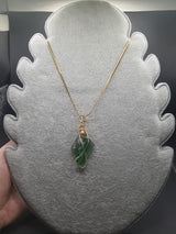 Raffaele Andara Crystal Gaia Green Wings Pendant