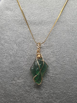 Raffaele Andara Crystal Gaia Green Wings Pendant