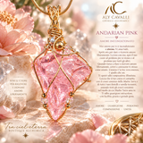 Pink Angel Andara Pendant 14k Gold – for Healing and DNA Activation
