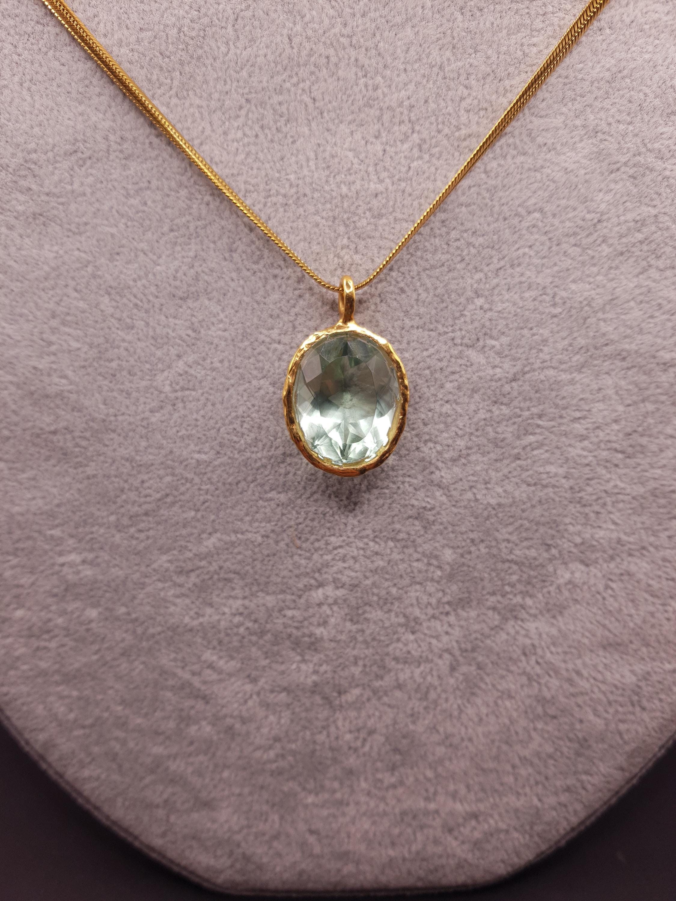 Pendente Andara Ethereal Mint Oro 18k – Cristallo Monte Shasta per Attivazione DNA e Guarigione Energetica