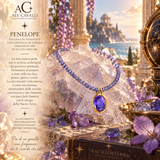 Pendant 14k gold Purple merlin Andara Crystal diamond cut – High Vibration, DNA Activation, Light Codes, with exclusive bonus, exclusive