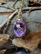 Pendente Andara Merlin Purple – Collana Cristallo per Risveglio Spirituale e Guarigione Chakra
