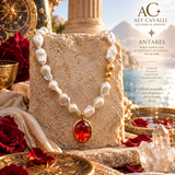 Antares – Collana di Perle Barocche AAA e Andara Solar Fire