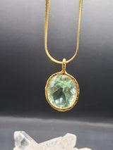 Pendente Andara Ethereal Mint Oro 18k – Cristallo Monte Shasta per Attivazione DNA e Guarigione Energetica