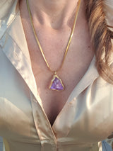 Pendente Andara Merlin Purple – Collana Cristallo per Risveglio Spirituale e Guarigione Chakra