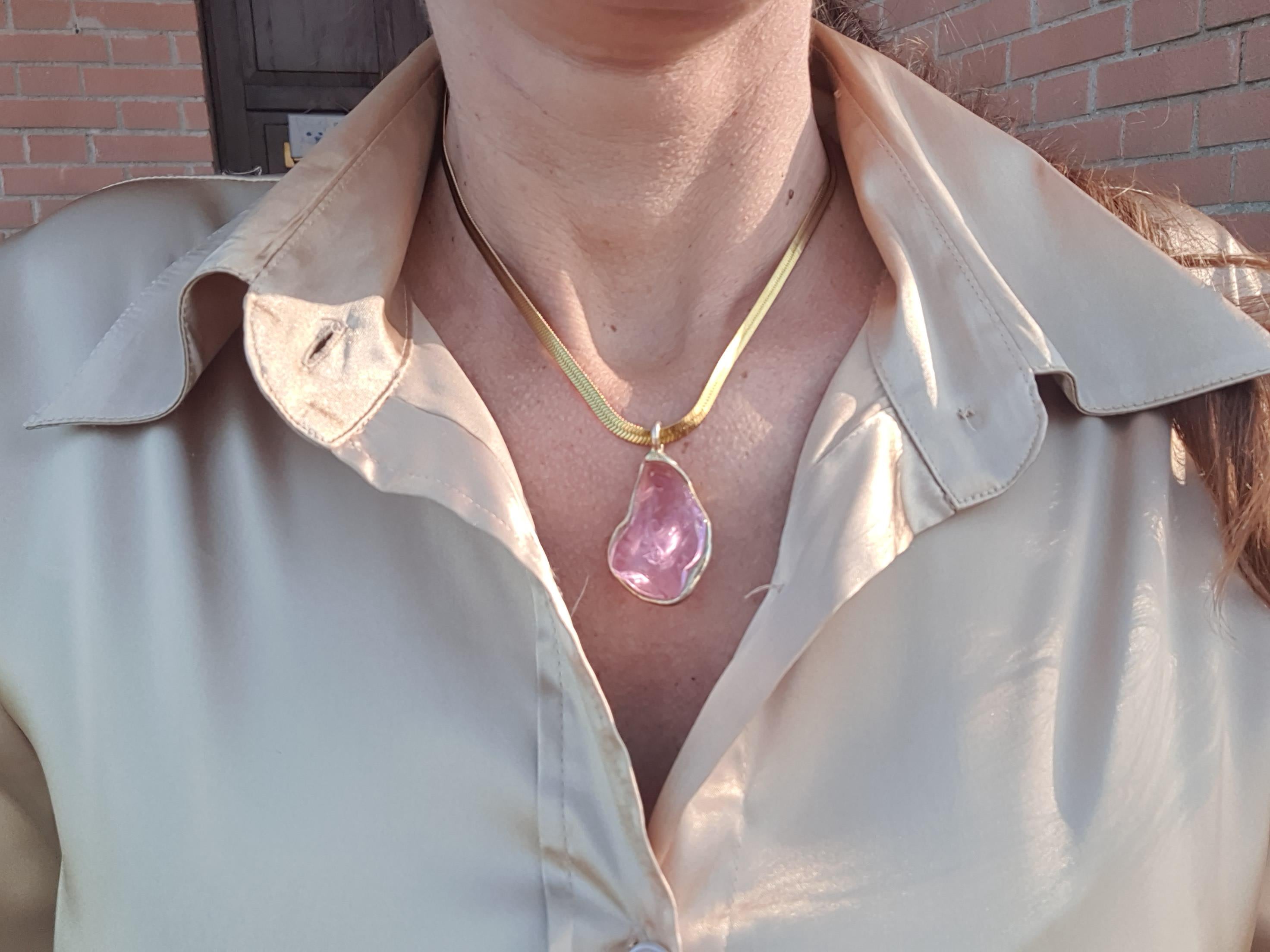 Pendente Lady Venus Andara Pink Angel Oro 18k