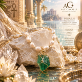 Raffaele Andara Crystal Gaia Green Wings Pendant