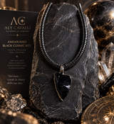 Cosmic Key Andarian Black – Ciondolo in argento 925 su collana di ematite | Alchimia Cristallina™