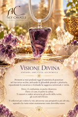 VISIONE DIVINA Ciondolo con Andariano Ametista Sovrano argento 925