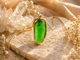 Raffaele Andara Wings Pendant Brilliant Green Crystal