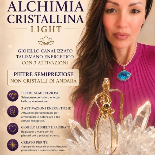 Commande personnalisée – Pendentif Canalisation Starseed – Talisman énergétique avec Cristal Andara