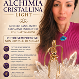 ALCHIMIA CRISTALLINA LIGHT – Ciondolo Canalizzato con pietre Semipreziose