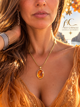 Lady Venus Andara Pink Angel Pendant 18k Gold