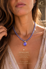Pendant 14k gold Purple merlin Andara Crystal diamond cut – High Vibration, DNA Activation, Light Codes, with exclusive bonus, exclusive
