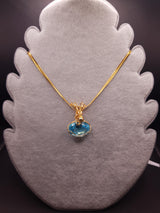 Pendente Lion's Gate Andara Celestial Aqua Oro 14k – Attivazione DNA e Guarigione Energetica