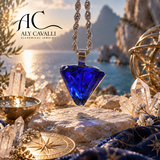 Cobal Blue Andarian – Ciondolo in argento 925 | Alchimia Cristallina™