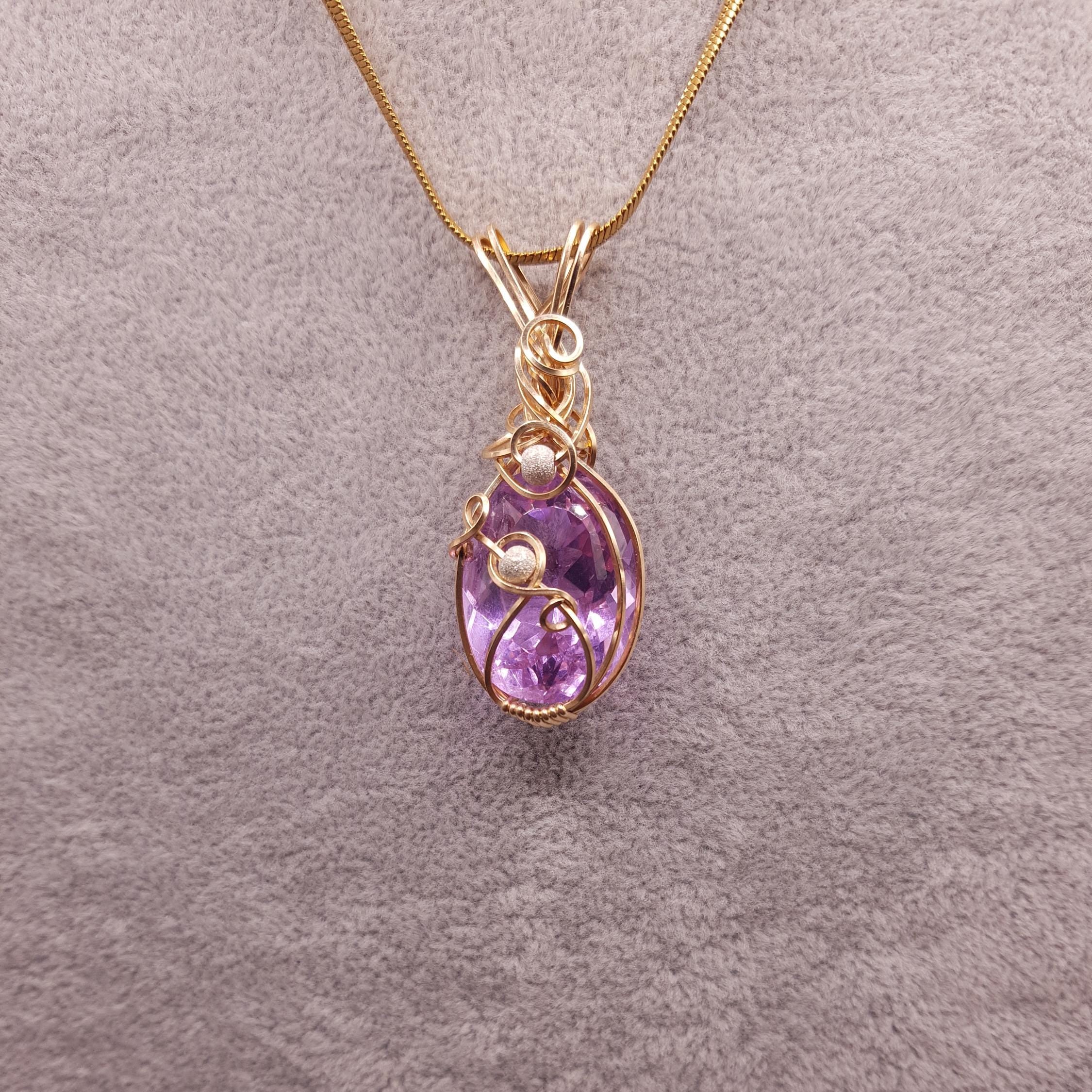 Pendente Andara Merlin Purple – Collana Cristallo per Risveglio Spirituale e Guarigione Chakra