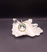 Pendente Andara Ethereal Mint Oro 18k – Cristallo Monte Shasta per Attivazione DNA e Guarigione Energetica