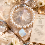 LUCI DI ARTURO – Collana Perle Barocche e Andara in Argento 925 | Alchimia Cristallina