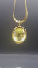 Pendente Solaris Miele Andara Cristallo in puro argento placcato oro 18k